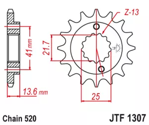 Kolečko J.T.1307-520-15