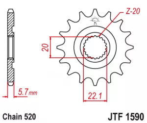 Kolečko J.T.1590-520-14