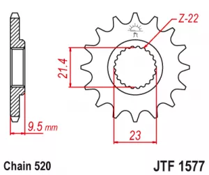 Kolečko J.T.1577-520-15