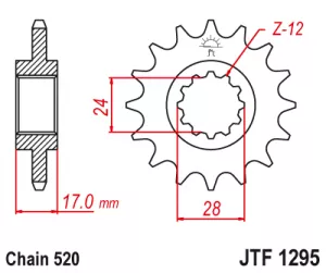 Kolečko J.T.1295-520-15