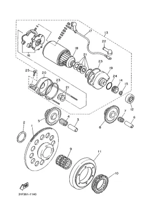 STARTER ONE-WAY ASSY