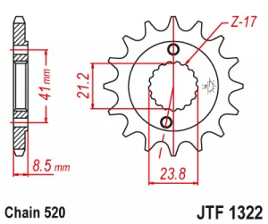 Kolečko J.T.1322-520-14