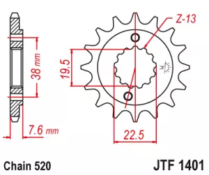 Kolečko J.T.1401-520-14