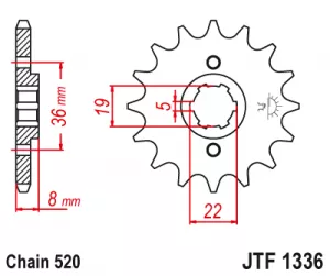 Kolečko J.T.1336-520-14