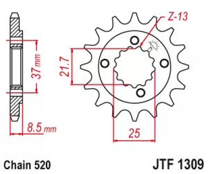 Kolečko J.T.1309-14