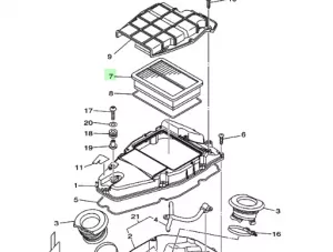 ELEMENT, AIR CLEANER 2