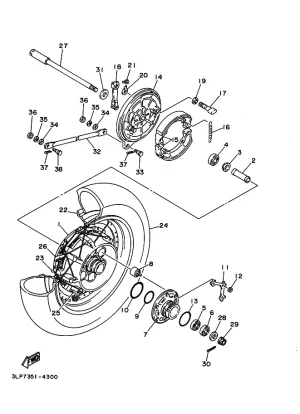 CLUTCH, HUB XV1000/XV1100 Virago