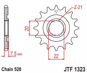 Kolečko J.T.1323-520-13