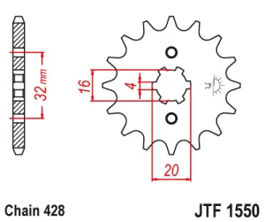 Kolečko J.T.1550-428-15